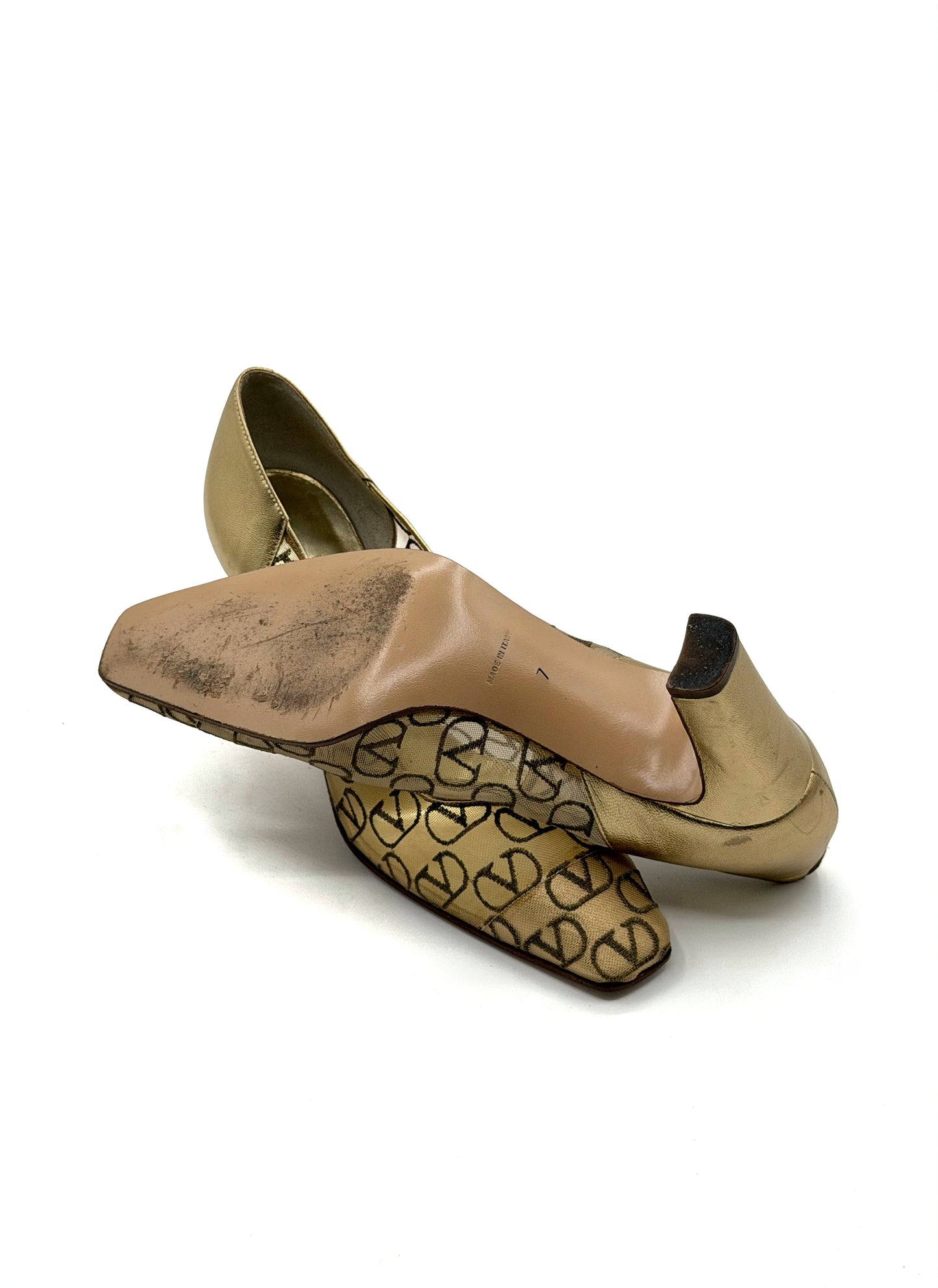 Valentino golden heels