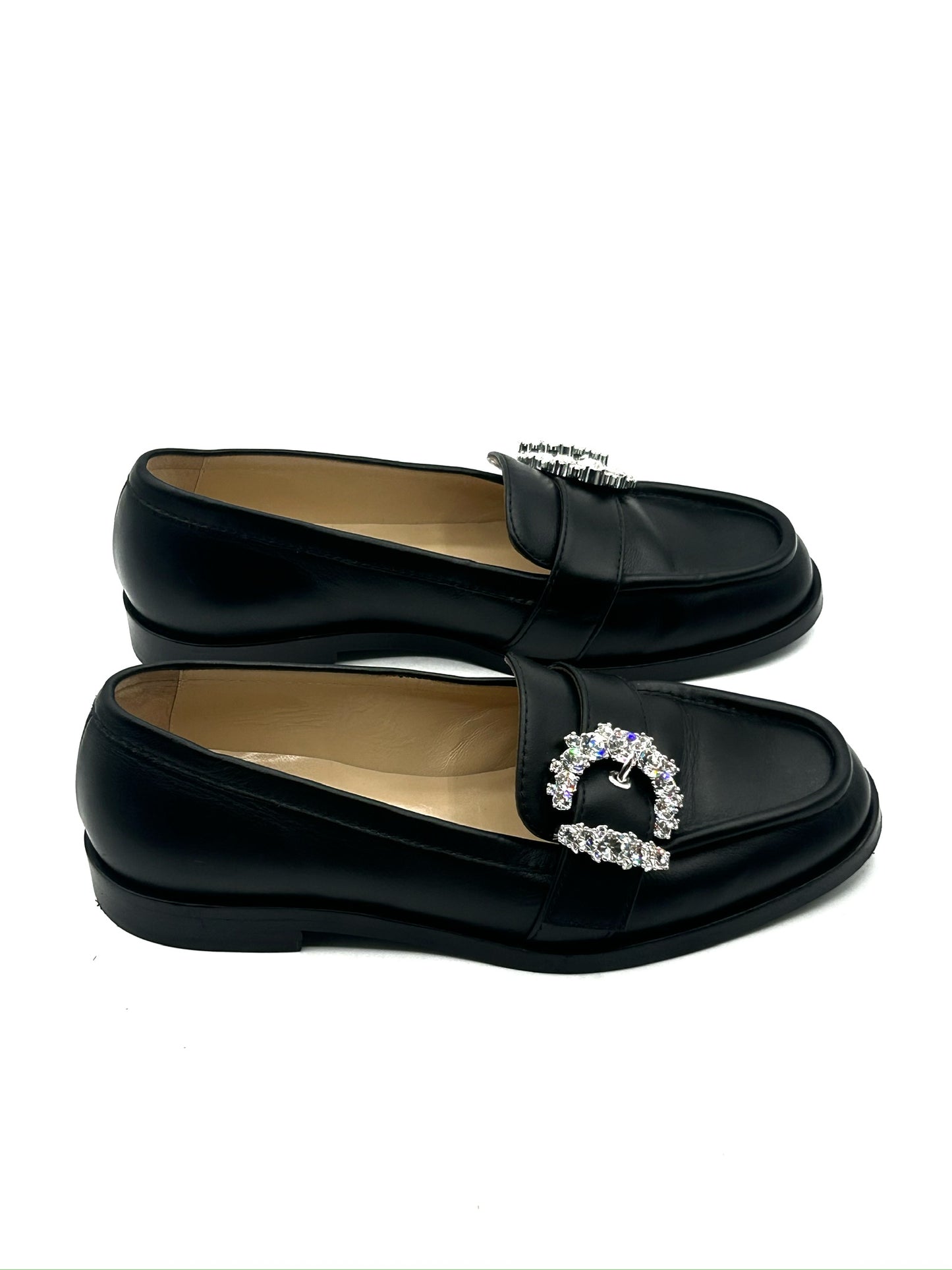 Jimmy Choo black crystal mocasin