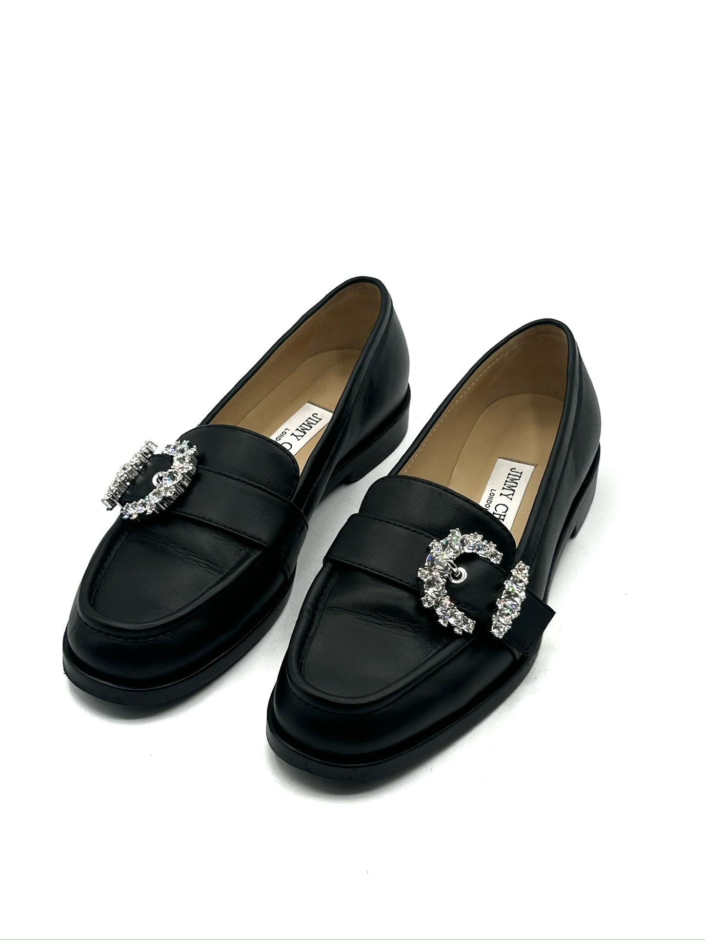 Jimmy Choo black crystal mocasin