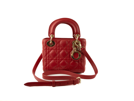 Lady Dior mini red
