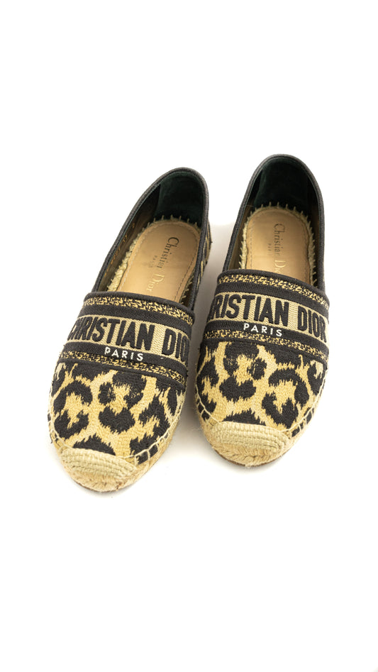 Dior espadrilles animal print