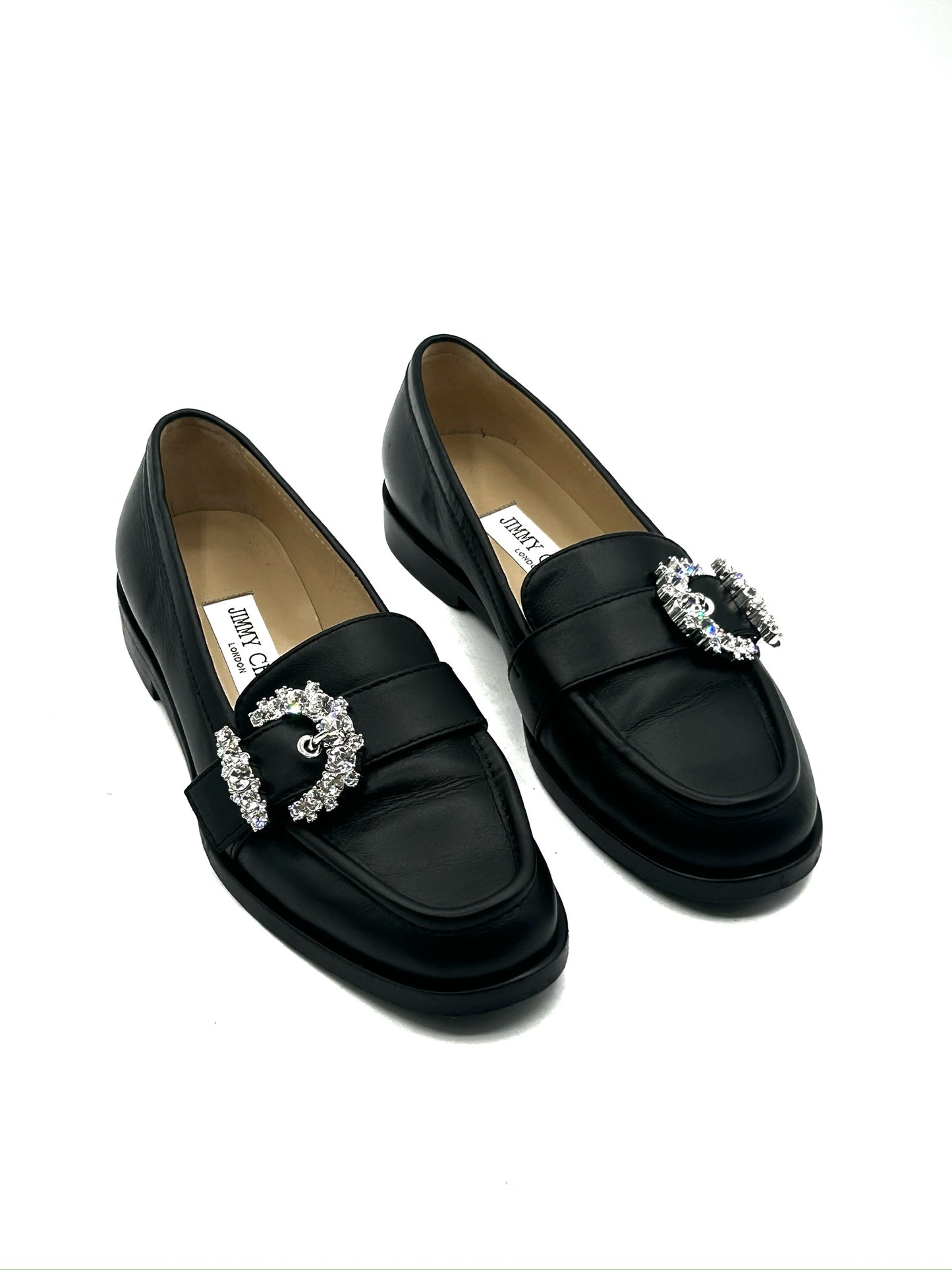 Jimmy Choo black crystal mocasin
