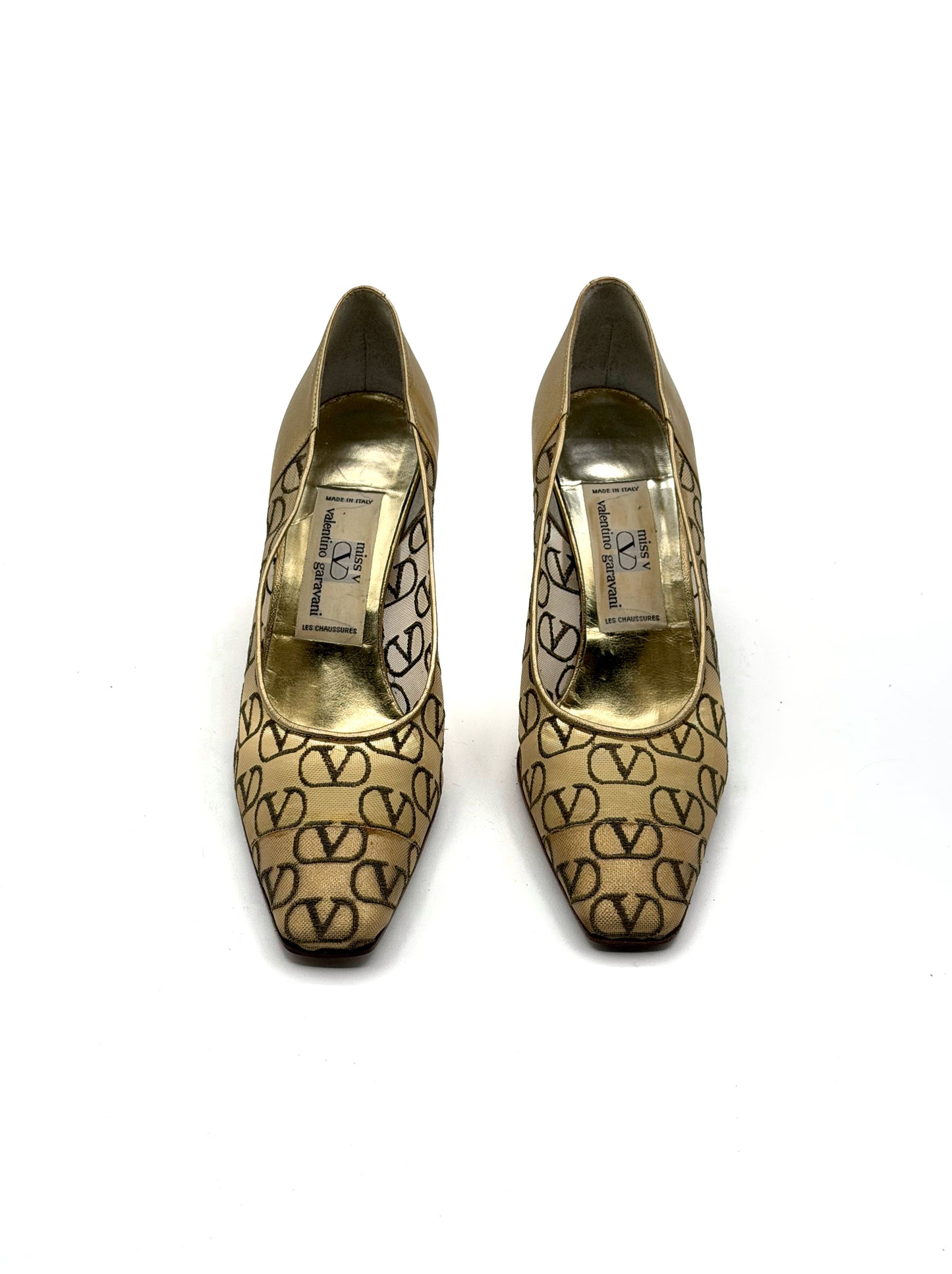 Valentino golden heels