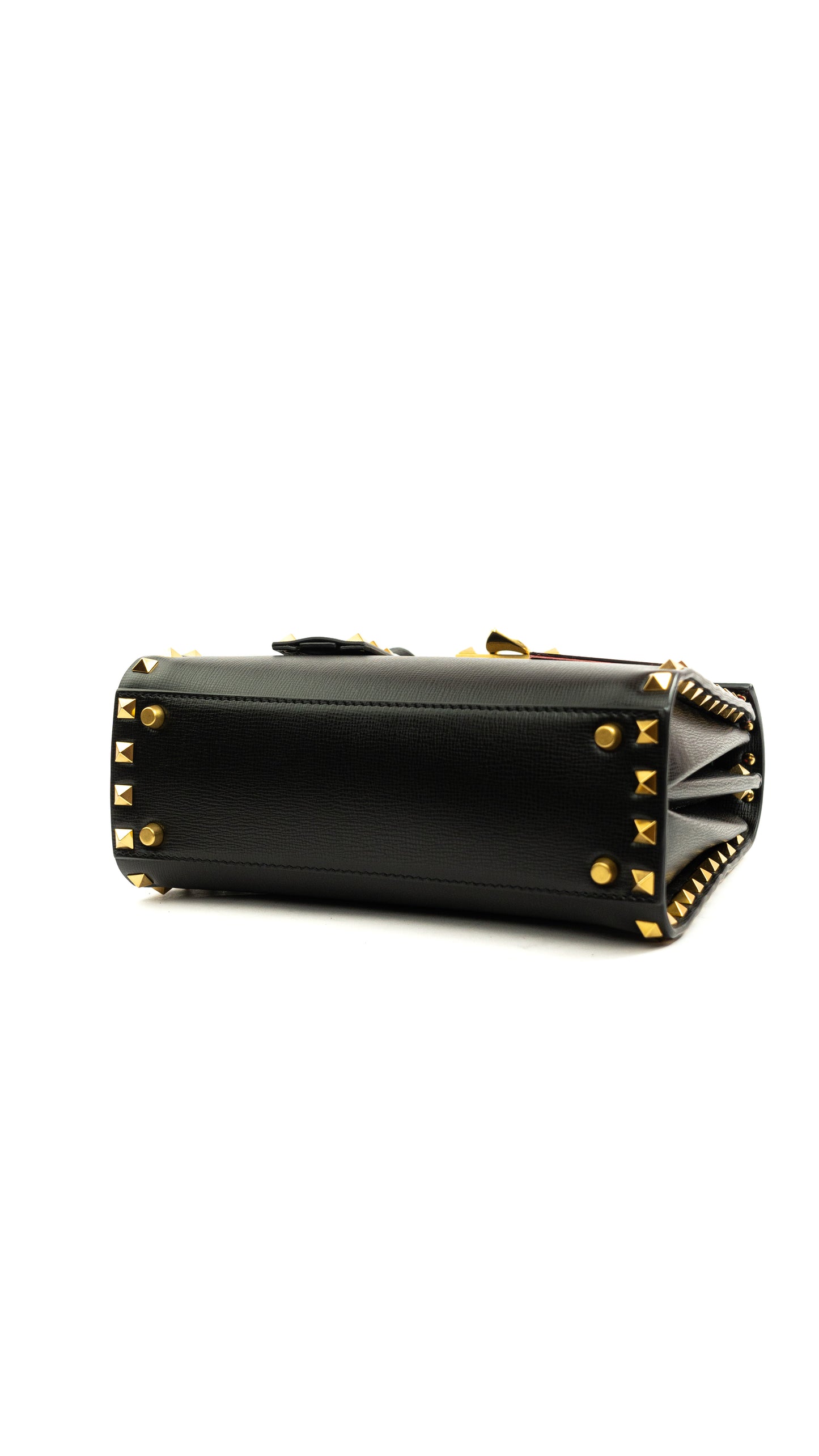 Valentino handle bag studded negra NUEVA