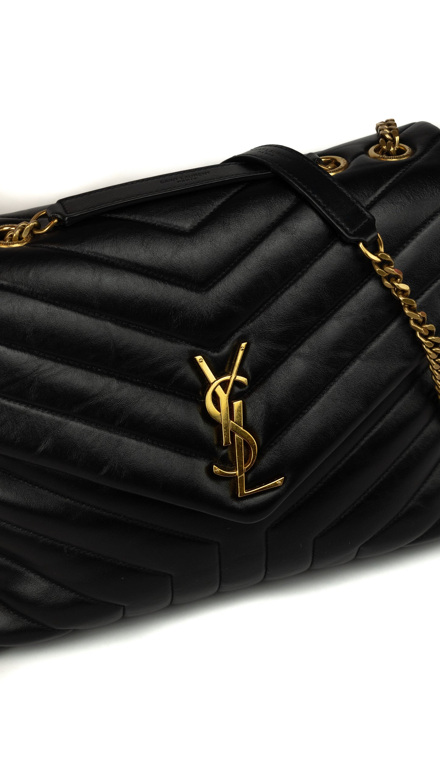 YSL Black Lou Lou Medium