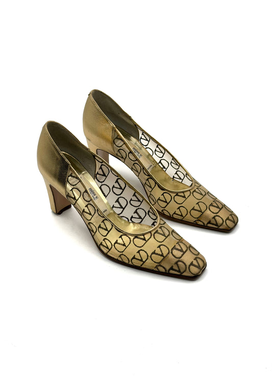 Valentino golden heels