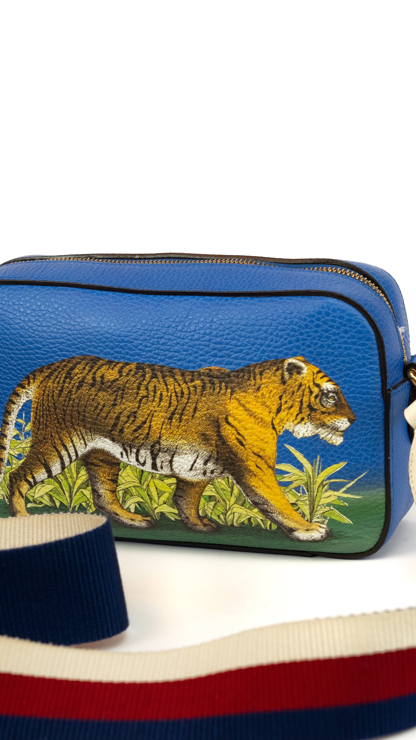 Gucci blue Tiger bag