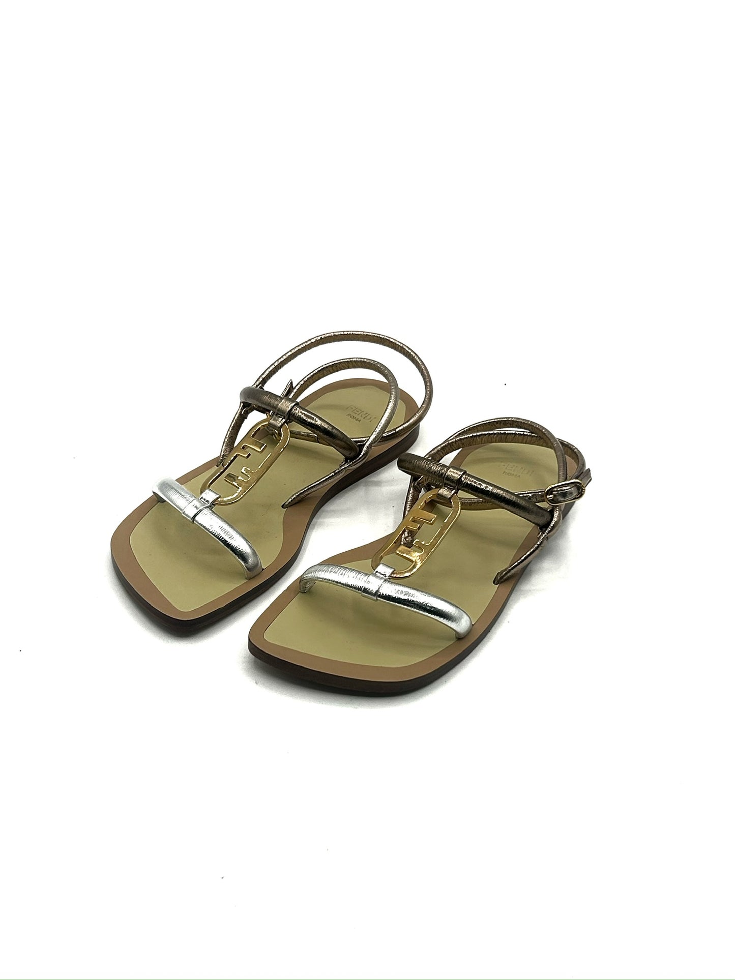 Fendi metallic Sandals